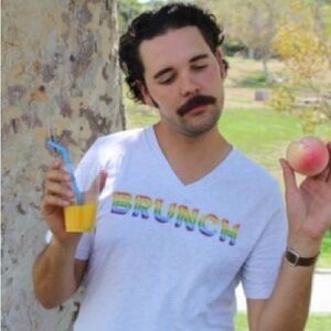 Bella Canvas Gray Tee with Colorful 'BRUNCH' Graphic